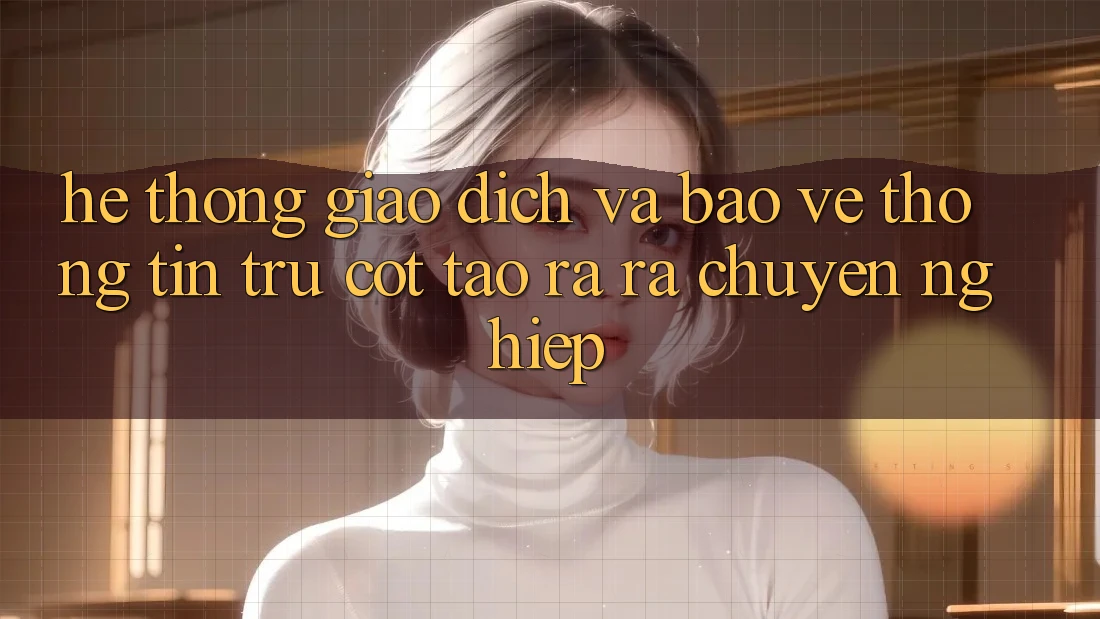 Hệ Thống Giao Dịch Và Bảo vệ thông tin: Trụ Cột Tạo ra ra Chuyên nghiệp