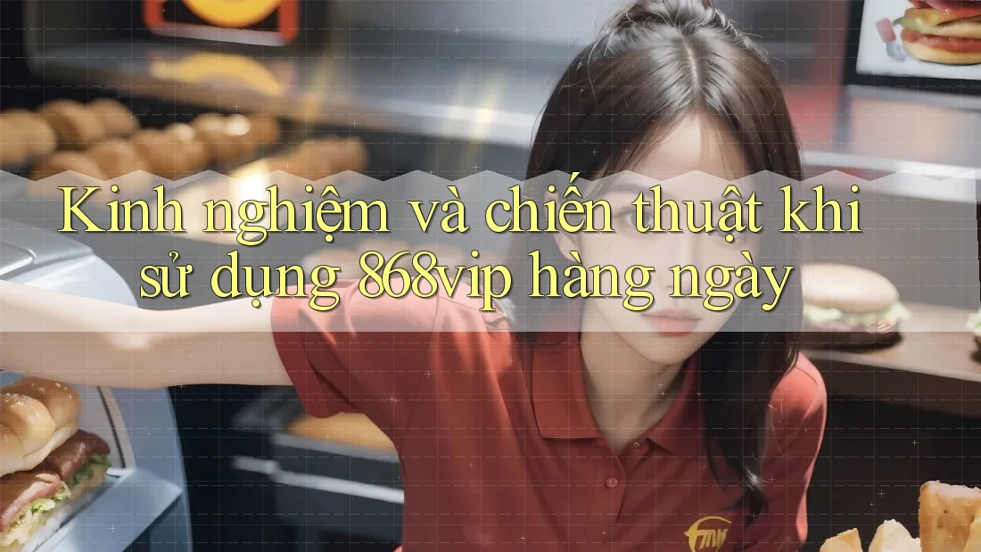 Kinh nghiệm và chiến thuật khi sử dụng 868vip hàng ngày