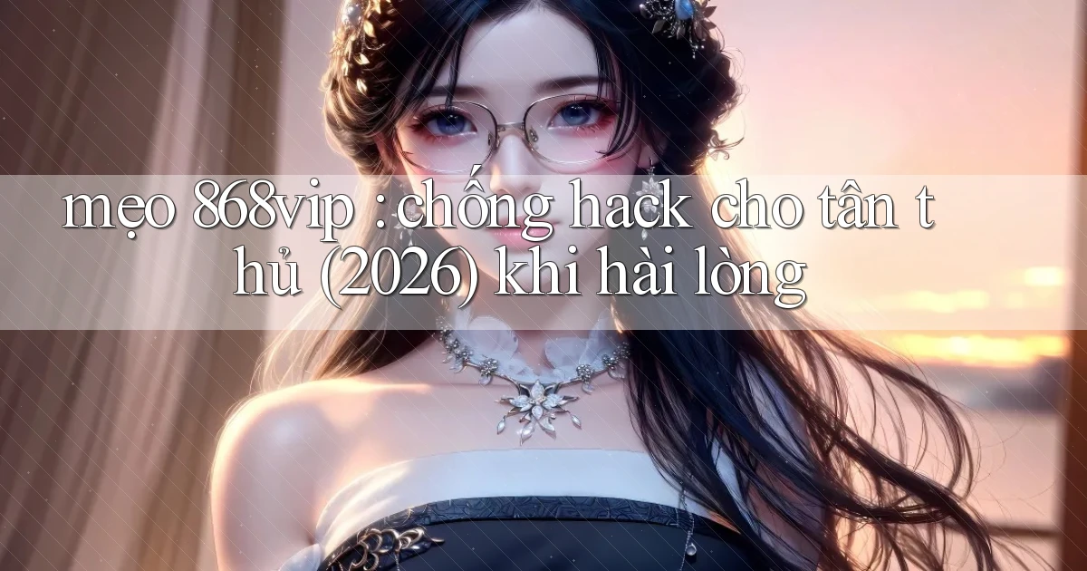 mẹo 868vip chống hack cho tân thủ (2026) khi hài lòng