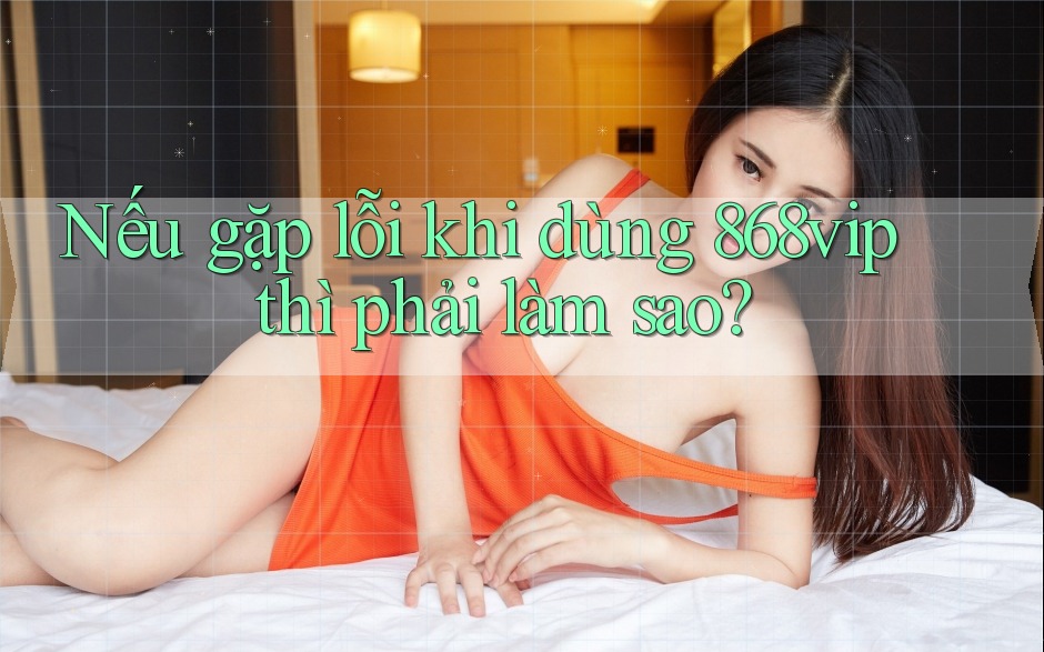Nếu gặp lỗi khi dùng 868vip thì phải làm sao?