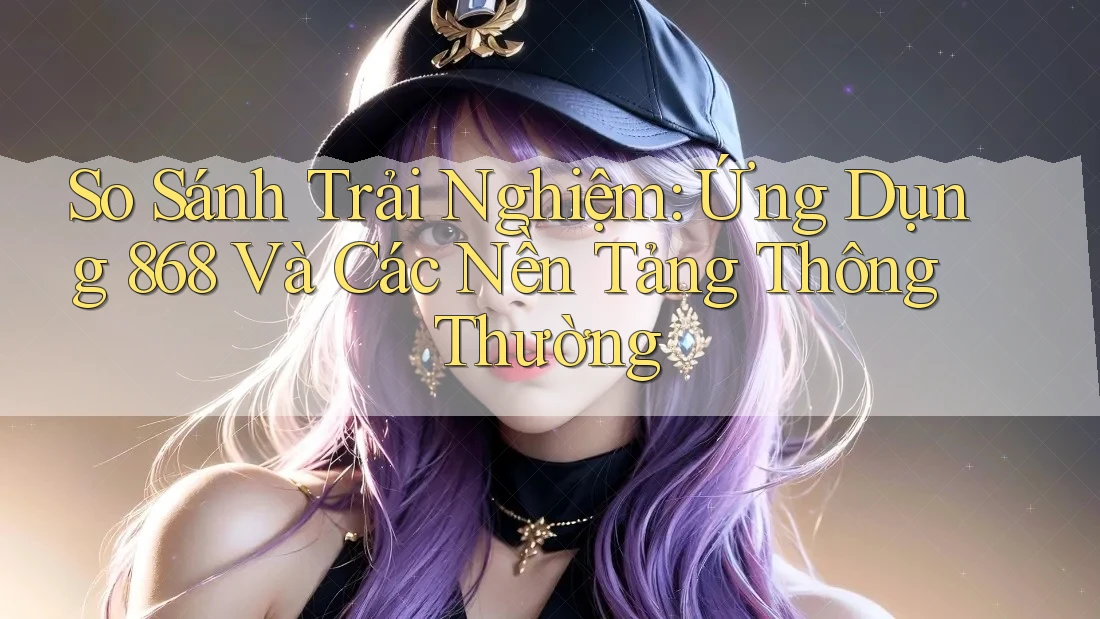 So Sánh Trải Nghiệm: Ứng Dụng 868 Và Các Nền Tảng Thông Thường