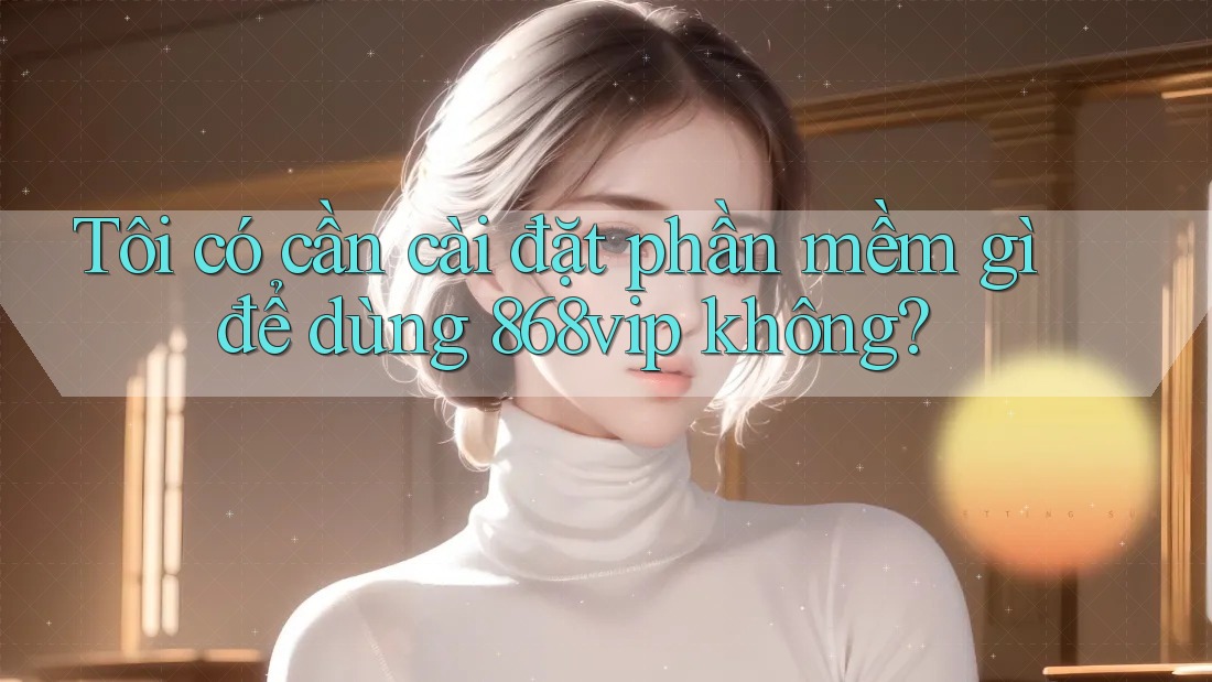 Tôi có cần cài đặt phần mềm gì để dùng 868vip không?